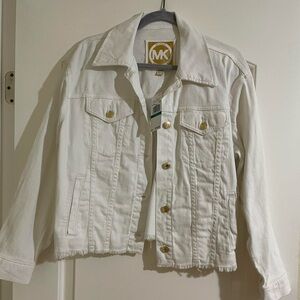 MK Michael Kors White Denim Jacket